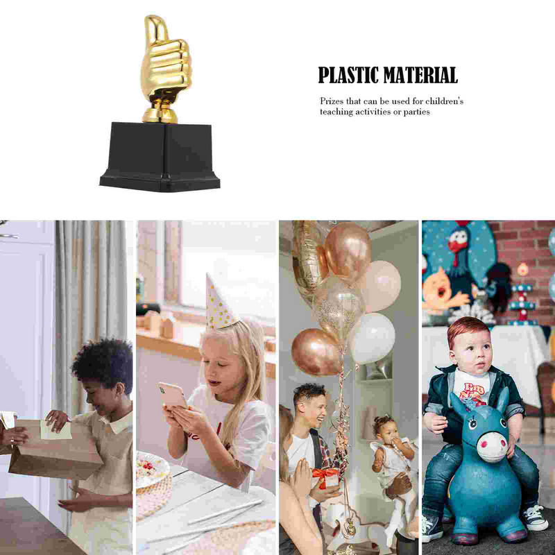 Trófea trófeák díja arany gyerekek műanyag hüvelykujj kupa aranyérmek labdarúgó meccsek trófea verseny gyermek győztese