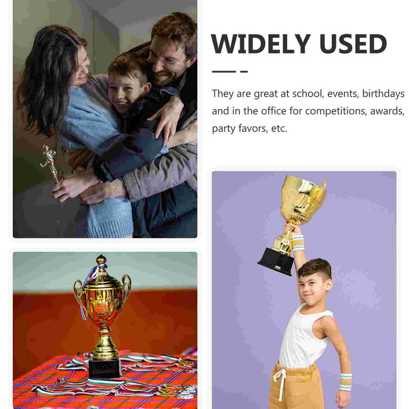 Trófea trófeák díja arany gyerekek műanyag hüvelykujj kupa aranyérmek labdarúgó meccsek trófea verseny gyermek győztese