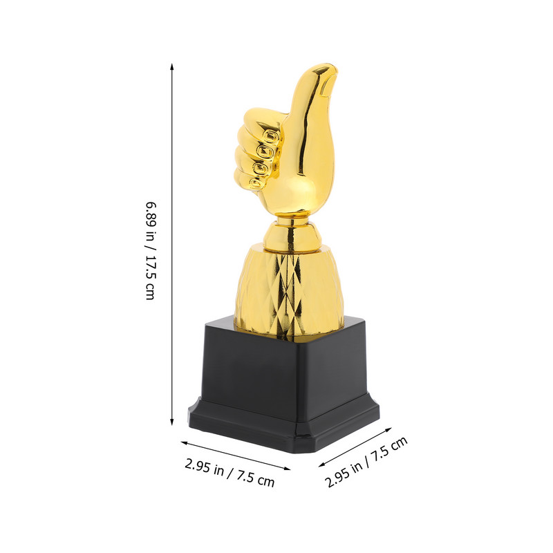 Trófea trófeák díja arany gyerekek műanyag hüvelykujj kupa aranyérmek labdarúgó meccsek trófea verseny gyermek győztese