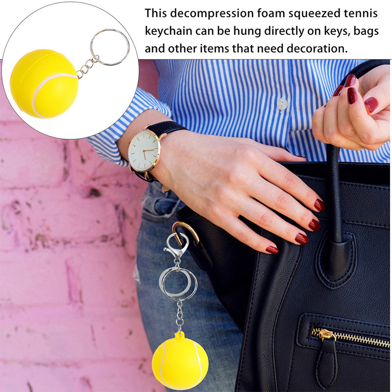 10 τμχ Μπρελόκ Διακοσμητικά Μπρελόκ τένις Φορητά Μπρελόκ Μπρελόκ Μπάλα Τένις