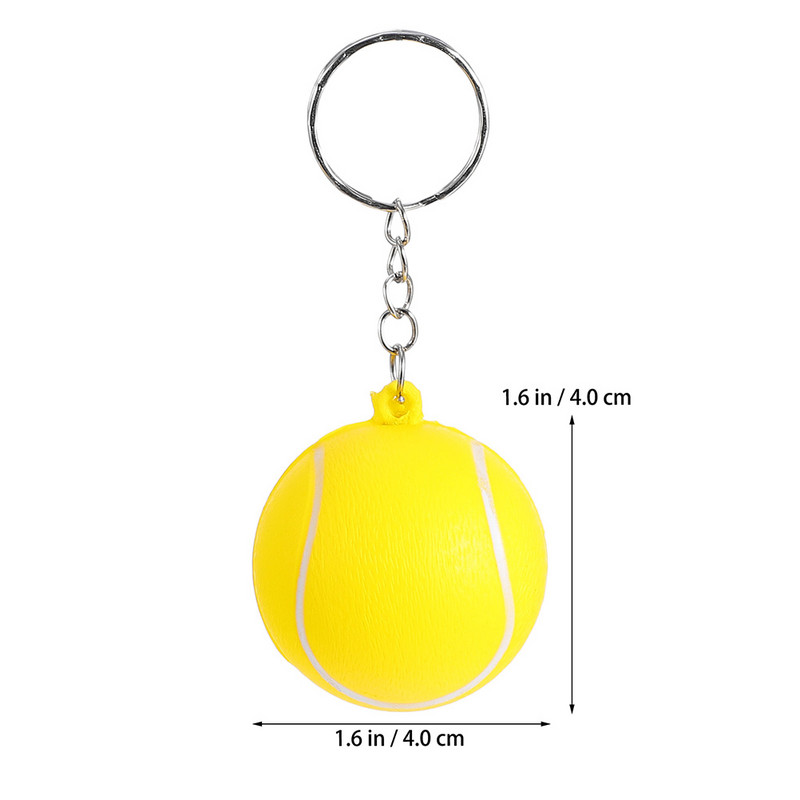 10 τμχ Μπρελόκ Διακοσμητικά Μπρελόκ τένις Φορητά Μπρελόκ Μπρελόκ Μπάλα Τένις