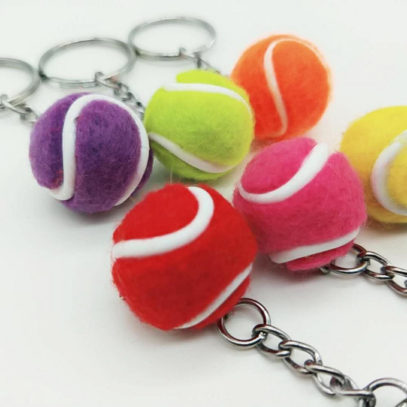 2cm tenisz kulcstartó táska medál ventilátor medál sportesemény kis ajándék fülbevaló fülbevaló kulcs kiegészítők