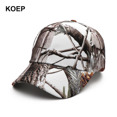 KOEP jaunā Camo beisbola cepures makšķerēšanas cepures vīriešiem āra medībām maskēšanās džungļu cepure Airsoft taktiskā pārgājiena kasešu cepures