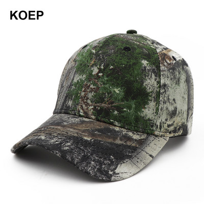 KOEP jaunā Camo beisbola cepures makšķerēšanas cepures vīriešiem āra medībām maskēšanās džungļu cepure Airsoft taktiskā pārgājiena kasešu cepures