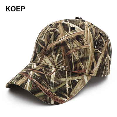 KOEP jaunā Camo beisbola cepures makšķerēšanas cepures vīriešiem āra medībām maskēšanās džungļu cepure Airsoft taktiskā pārgājiena kasešu cepures