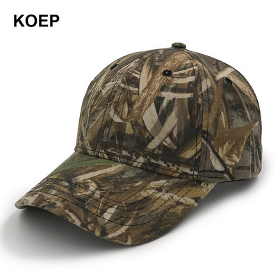 KOEP jaunā Camo beisbola cepures makšķerēšanas cepures vīriešiem āra medībām maskēšanās džungļu cepure Airsoft taktiskā pārgājiena kasešu cepures