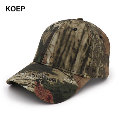 KOEP jaunā Camo beisbola cepures makšķerēšanas cepures vīriešiem āra medībām maskēšanās džungļu cepure Airsoft taktiskā pārgājiena kasešu cepures