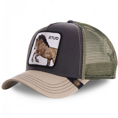 Nauja Animal Black Panther siuvinėta medvilninė beisbolo kepurė, moteriška reguliuojama hiphopo kepurė vasaros orui pralaidi tinklinio beisbolo kepuraitė