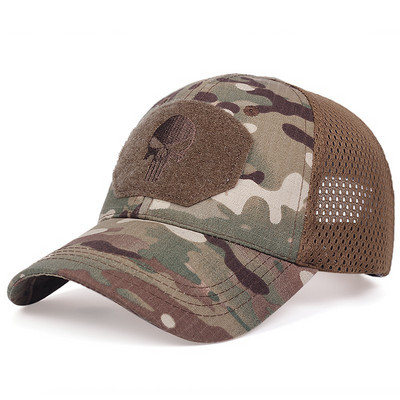 Muške Camo Seals Skull Taktičke bejzbol kape za žene Ljetne Airsoft Vojne Mrežaste Snapback Kape za sunčanje Šeširi za kamione