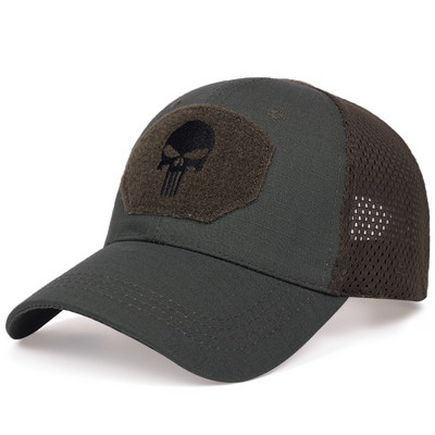 Muške Camo Seals Skull Taktičke bejzbol kape za žene Ljetne Airsoft Vojne Mrežaste Snapback Kape za sunčanje Šeširi za kamione
