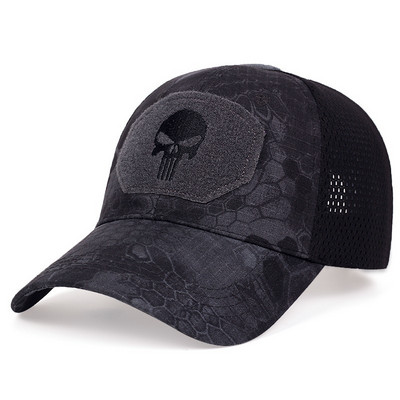 Muške Camo Seals Skull Taktičke bejzbol kape za žene Ljetne Airsoft Vojne Mrežaste Snapback Kape za sunčanje Šeširi za kamione