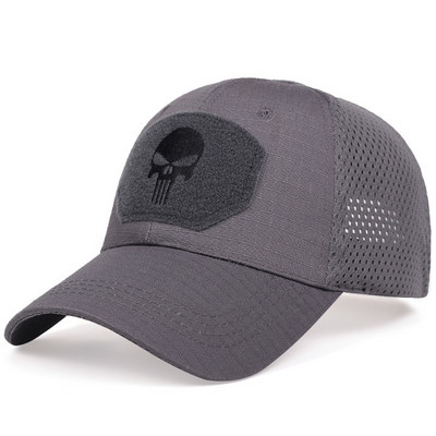 Muške Camo Seals Skull Taktičke bejzbol kape za žene Ljetne Airsoft Vojne Mrežaste Snapback Kape za sunčanje Šeširi za kamione