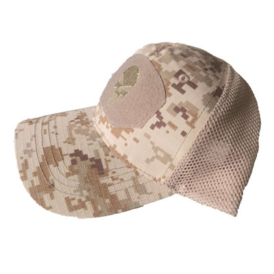 Muške Camo Seals Skull Taktičke bejzbol kape za žene Ljetne Airsoft Vojne Mrežaste Snapback Kape za sunčanje Šeširi za kamione