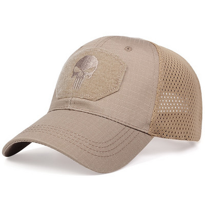 Muške Camo Seals Skull Taktičke bejzbol kape za žene Ljetne Airsoft Vojne Mrežaste Snapback Kape za sunčanje Šeširi za kamione