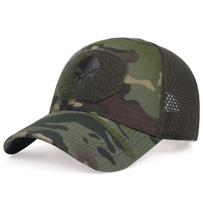 Muške Camo Seals Skull Taktičke bejzbol kape za žene Ljetne Airsoft Vojne Mrežaste Snapback Kape za sunčanje Šeširi za kamione