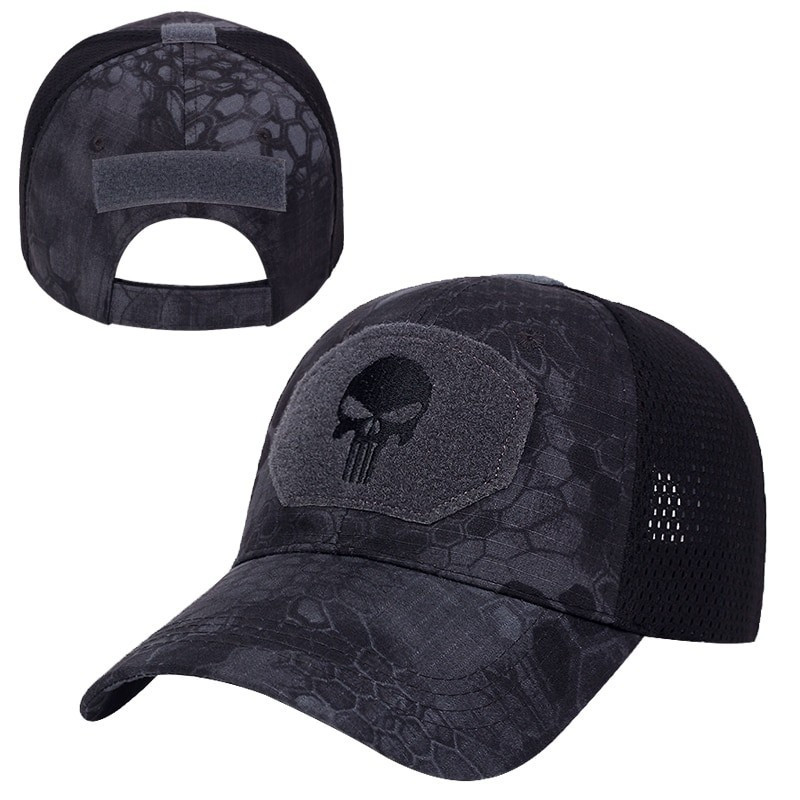 Meeste Camo Seals Skull Tactical pesapallimütsid naistele suvised Airsoft Military välistingimustes kasutatavad võrkkübarad päikesesirmi mütsid