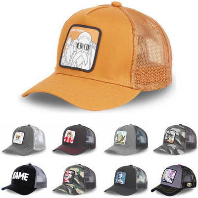 Uus brändi DRAGON BALL animatsioon Kõik stiilid Snapback puuvillane pesapallimüts Mehed, naised, hiphop isa võrkkübar Trucker Hat