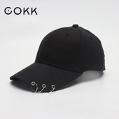 COKK hip-hop naiste pesapallimüts Ringi ümmarguse snapbacki mütsidega meestele, naiste unisex isamüts Reguleeritav Kpop korea stiilis Gorra