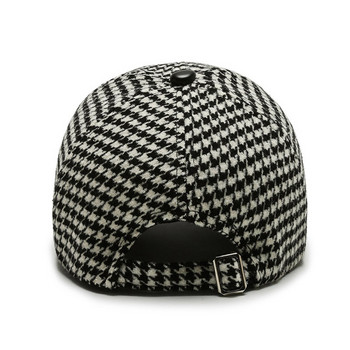 2023 Μαύρα καφέ καπέλα μπέιζμπολ Houndstooth για άντρες Γυναικεία ρετρό καρό καπέλο βρετανικού στυλ Καλοκαιρινό καπέλο φορτηγού Gorras Hombre