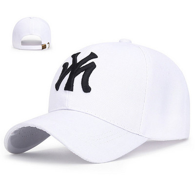 Férfi és női baseballsapka nyári tömör napkalap betűvel hímzett férfi női uniszex tinik pamut Snapback sapka Hip-hop horgászsapka