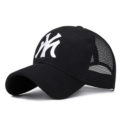 Férfi és női baseballsapka nyári tömör napkalap betűvel hímzett férfi női uniszex tinik pamut Snapback sapka Hip-hop horgászsapka