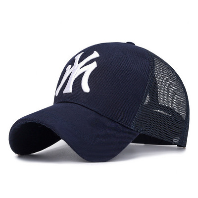 Férfi és női baseballsapka nyári tömör napkalap betűvel hímzett férfi női uniszex tinik pamut Snapback sapka Hip-hop horgászsapka