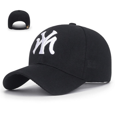 Férfi és női baseballsapka nyári tömör napkalap betűvel hímzett férfi női uniszex tinik pamut Snapback sapka Hip-hop horgászsapka
