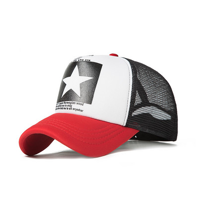 CANCHANGE Uus mood kirjaga pesapallimüts Naiste meeste hingav hip-hop mütsid suvised vabaaja võrkkübarad Unisex Snapback mütsid