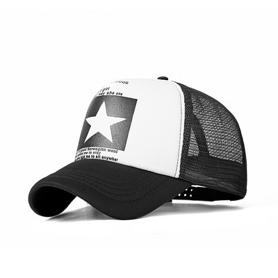 CANCHANGE Uus mood kirjaga pesapallimüts Naiste meeste hingav hip-hop mütsid suvised vabaaja võrkkübarad Unisex Snapback mütsid