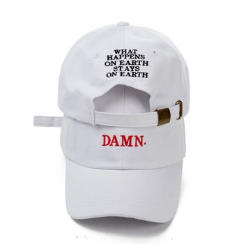 Висококачествен рапър Kendrick Lamar Damn Snapback Cap Embroidery DAMN Dad Hat Women Men Baseball Cap Hip Hop Hat Bone