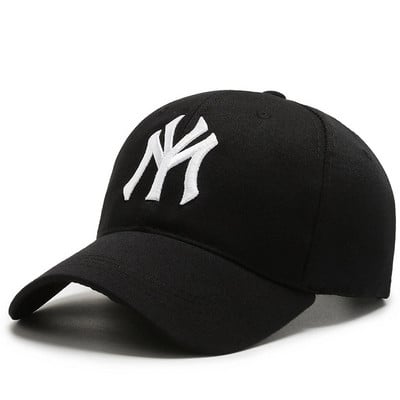 New York 3D бродерия Бейзболна шапка 100% памук MY Dad Hat Letter Snapback Summer Sun Fashion Hip Hop