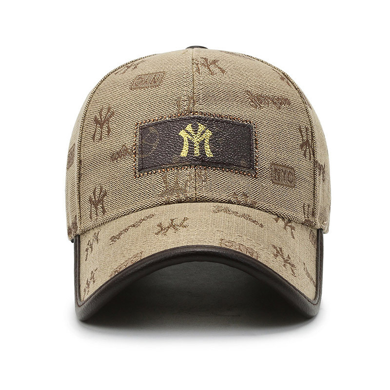 Ανοιξιάτικο και Φθινόπωρο ρετρό κεντημένο γράμμα καπέλο μπέιζμπολ Γυναικεία τάση για υπαίθριο ανδρικό αθλητικό αντηλιακό καπέλο Casual Peaked