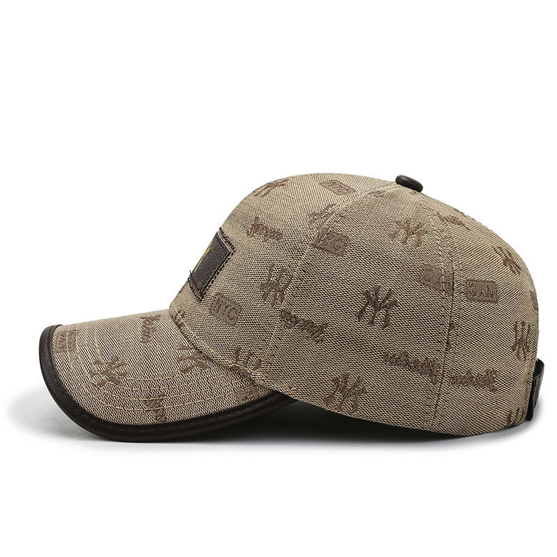 Ανοιξιάτικο και Φθινόπωρο ρετρό κεντημένο γράμμα καπέλο μπέιζμπολ Γυναικεία τάση για υπαίθριο ανδρικό αθλητικό αντηλιακό καπέλο Casual Peaked