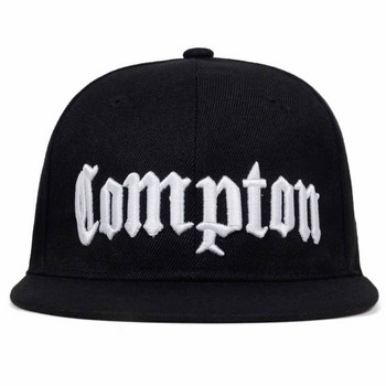 2019 нова бейзболна шапка с бродерия COMPTON Хип-хоп шапки със закопчалки плоски модни спортни шапки за унисекс Регулируеми татко шапки