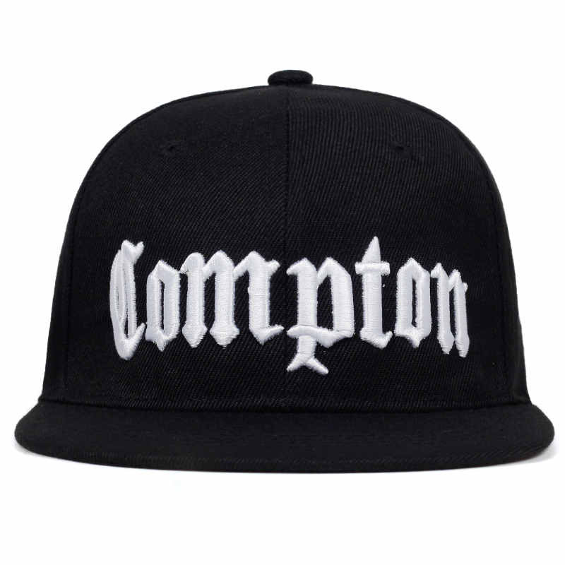 2019. aasta uus COMPTONi tikandid Pesapallimüts Hip Hop Snapback mütsid lamedad mood spordimüts Unisexile Reguleeritavad isamütsid