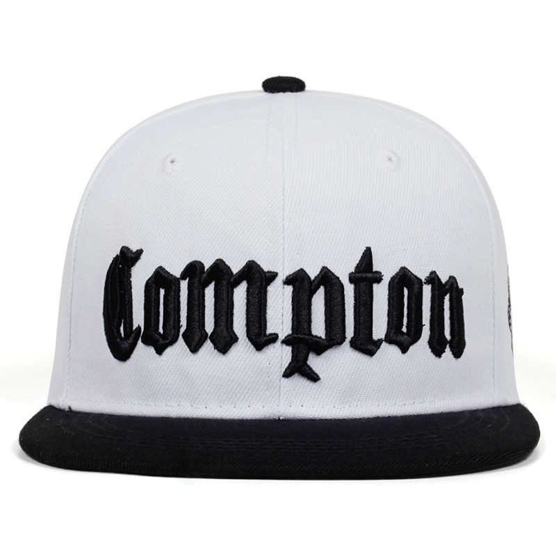 2019. aasta uus COMPTONi tikandid Pesapallimüts Hip Hop Snapback mütsid lamedad mood spordimüts Unisexile Reguleeritavad isamütsid