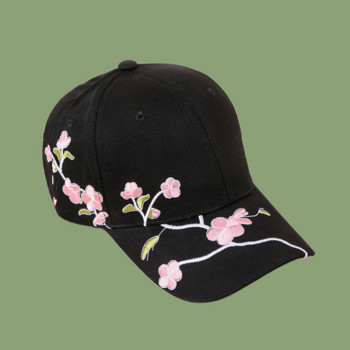 2021 Модна лятна унисекс памучна бейзболна шапка на открито със слива бродерия Snapback Спортни шапки за пътуване Мъжки дамски шапки за слънце Регулируеми