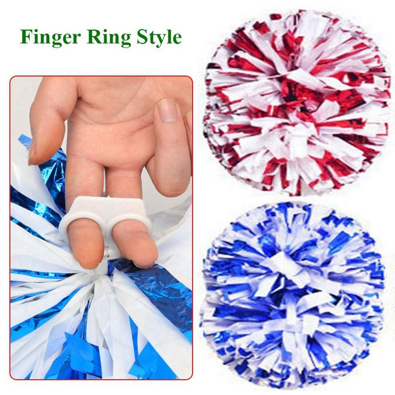 2 tk 23 cm mäng Pom Poms Odavad praktilised lapsed ergutuspallid, spordimatš Vokaaltantsupeo kontserdi sisustaja