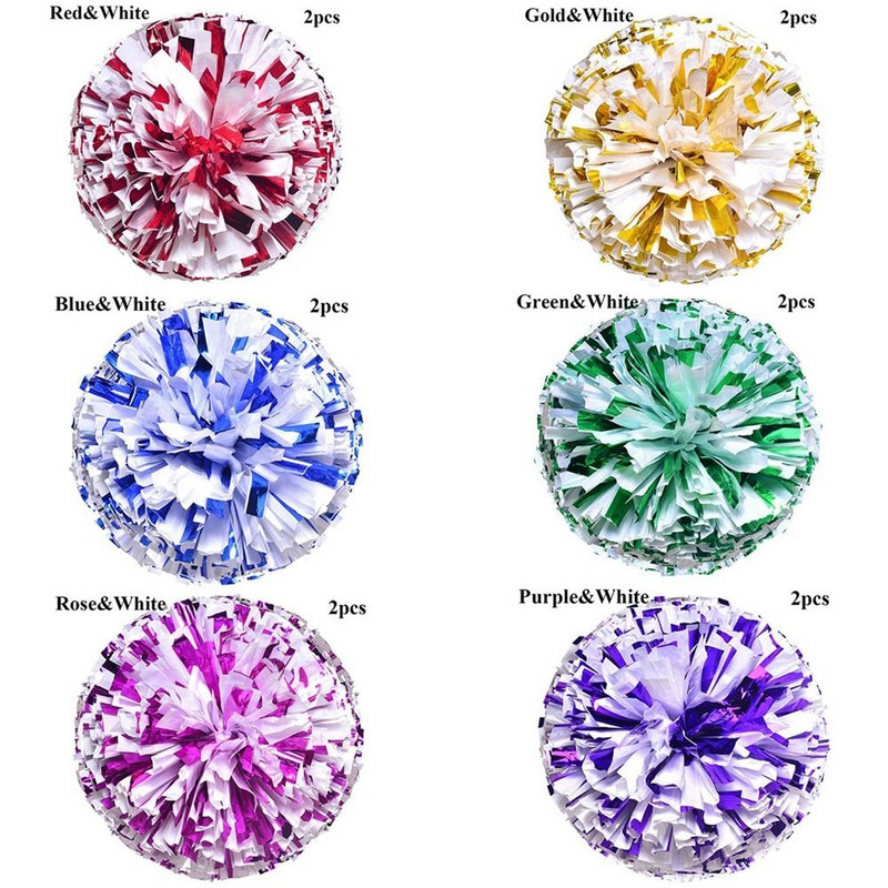 2 tk 23 cm mäng Pom Poms Odavad praktilised lapsed ergutuspallid, spordimatš Vokaaltantsupeo kontserdi sisustaja