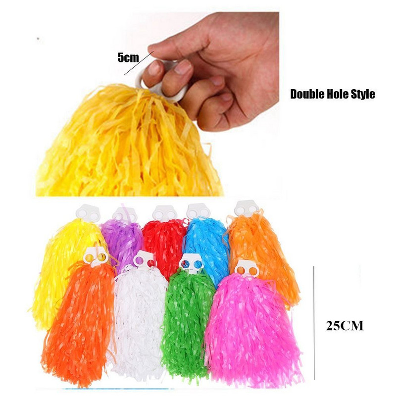 1 pair Game Pompoms Lēti, praktiski karsējmeiteņu uzmundrināšanas ziedu balle. Piesakieties deju sporta spēļu piederumiem un vokālajam koncertam