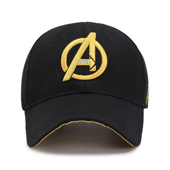 Disney Autumn New Avengers бейзболна шапка с памучна бродерия Snapback Регулируеми мъжки дамски шапки Проста модна външна шапка за слънце
