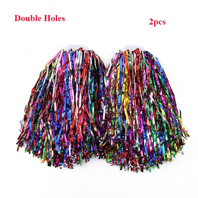 Väljamõeldud kahe auguga käepide Klubi sporditarbed Cheerleader pompoonid Cheerleading ergutuspalli tantsupeo sisustaja