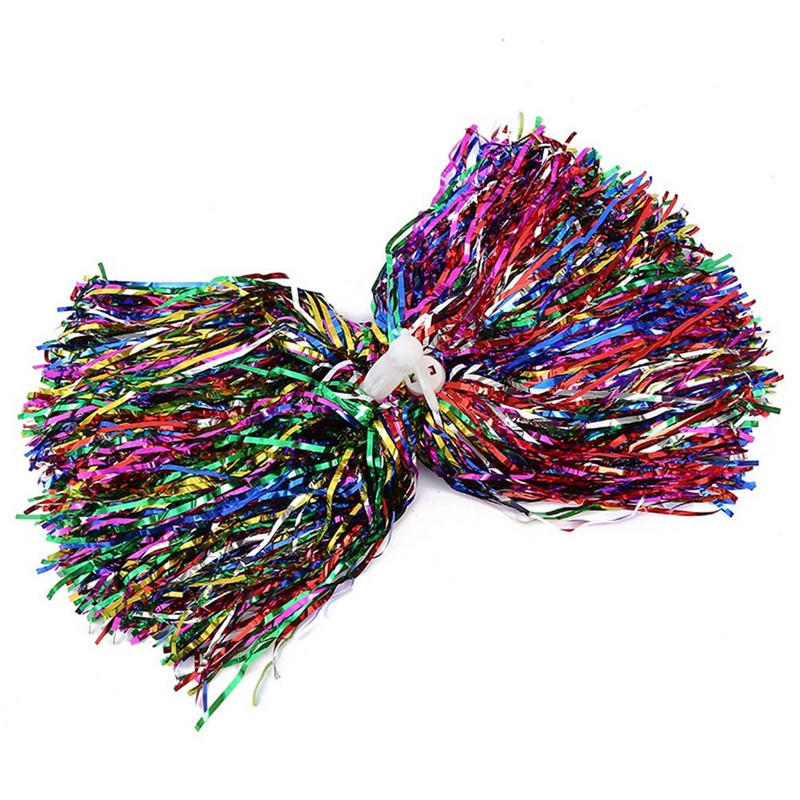 Väljamõeldud kahe auguga käepide Klubi sporditarbed Cheerleader pompoonid Cheerleading ergutuspalli tantsupeo sisustaja