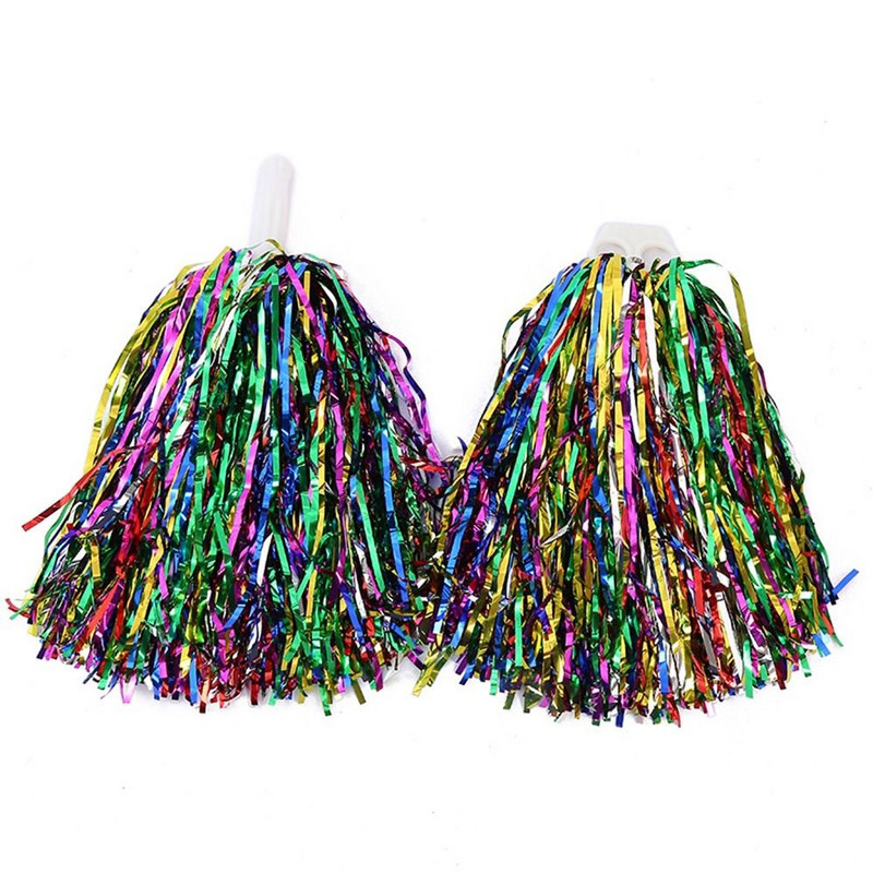 Väljamõeldud kahe auguga käepide Klubi sporditarbed Cheerleader pompoonid Cheerleading ergutuspalli tantsupeo sisustaja