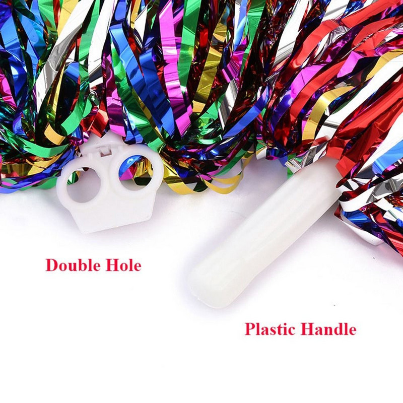 Väljamõeldud kahe auguga käepide Klubi sporditarbed Cheerleader pompoonid Cheerleading ergutuspalli tantsupeo sisustaja