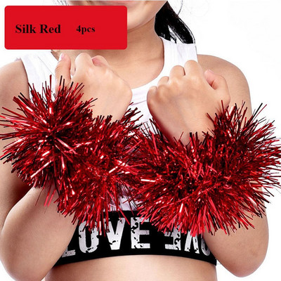 Divatos dupla lyukú fogantyú Club Sport kellékek pompomlány szurkoló labdás táncparti dekorátor mazsorett pomponok