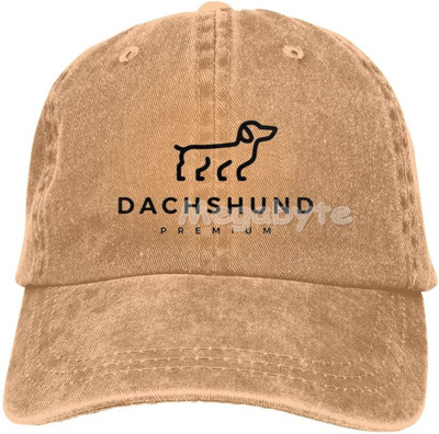 Καπέλο μπέιζμπολ Dachshund Weiner Dog Καπέλο Ανδρικά Γυναικεία Ρυθμιζόμενο Trucker Fashion Πλυμένα τζιν καπέλα για υπαίθριο μαύρο