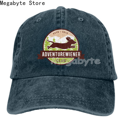 Καπέλο μπέιζμπολ Dachshund Weiner Dog Καπέλο Ανδρικά Γυναικεία Ρυθμιζόμενο Trucker Fashion Πλυμένα τζιν καπέλα για υπαίθριο μαύρο