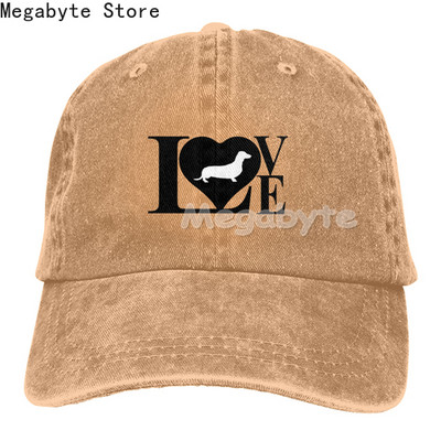 Καπέλο μπέιζμπολ Dachshund Weiner Dog Καπέλο Ανδρικά Γυναικεία Ρυθμιζόμενο Trucker Fashion Πλυμένα τζιν καπέλα για υπαίθριο μαύρο
