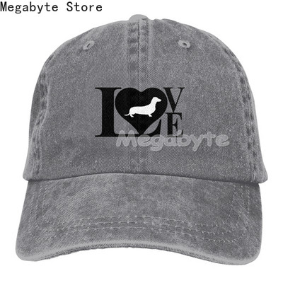 Καπέλο μπέιζμπολ Dachshund Weiner Dog Καπέλο Ανδρικά Γυναικεία Ρυθμιζόμενο Trucker Fashion Πλυμένα τζιν καπέλα για υπαίθριο μαύρο